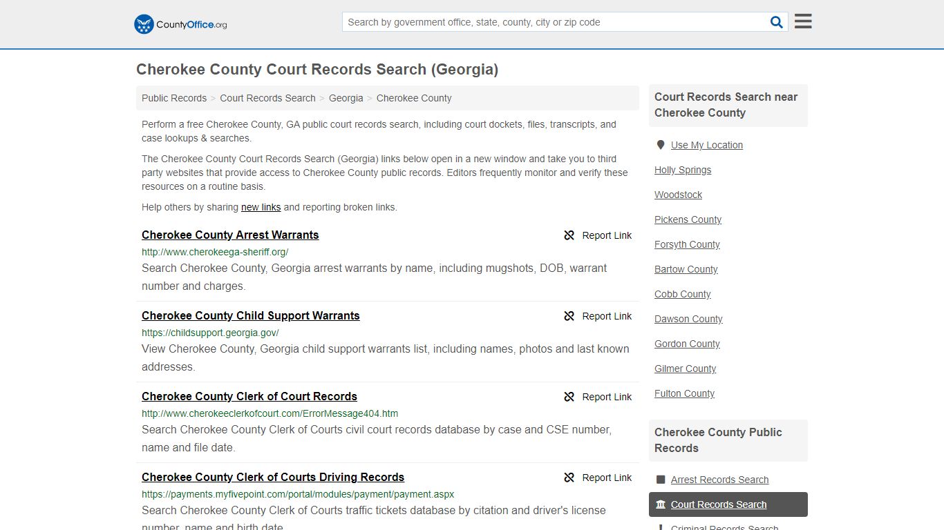 Court Records Search - Cherokee County, GA (Adoptions ...